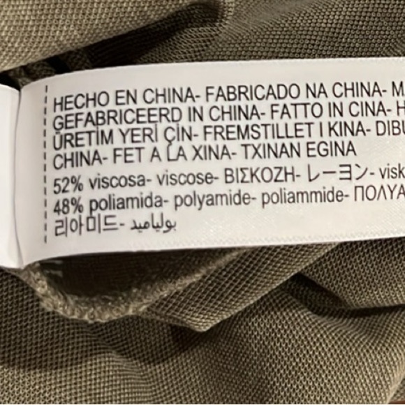 Massimo Dutti women’s tie front sleeveless kahki color maxi dress size Small - Picture 8 of 8